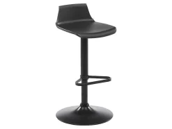 Set "Bar": Barmeubel Meteorite + 2 Barkrukken Calas - Zwart En Grijs