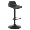 Set "Bar": Barmeubel Morena + 2 Barkrukken Calas - Zwart En Notenhout-Effect