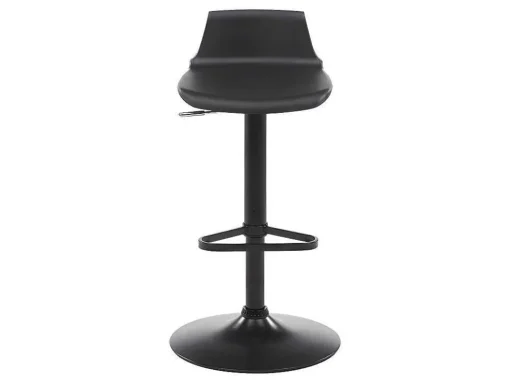 Set "Bar": Barmeubel Morena + 2 Barkrukken Calas - Zwart En Notenhout-Effect