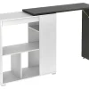 Set "Bar": Barmeubel Saturne + 2 Barkrukken Calas - Wit En Betonkleur