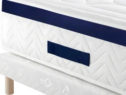 Set Bedbodem En Matras Pocketveren En Vormgeheugen Met Textuur Marquis Van Dreamea - Dikte 30 Cm - 140 X 190 Cm - Blauw