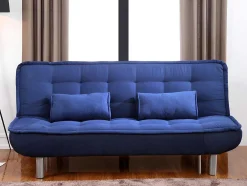 Set Blauwe Slaapbank Mishan En Grijs Tapijt Bunny