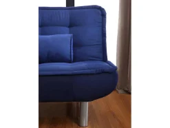 Set Blauwe Slaapbank Mishan En Grijs Tapijt Bunny