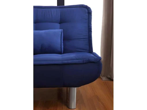 Set Blauwe Slaapbank Mishan En Grijs Tapijt Bunny