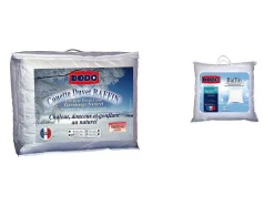 Set Dodo Dekbed Natuurlijk 220 X 240 Cm + 2 Hoofdkussens Dons Baffin 65 X 65 Cm
