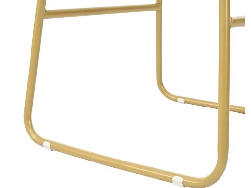 Set "Eat Standing": Bartafel En 2 Krukken - Metalen Structuur - Goud