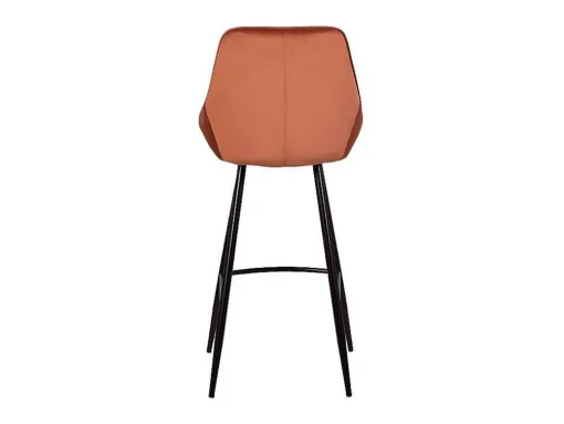 Set Van 2 Barkrukken - Fluweel - Terracotta - Masurie