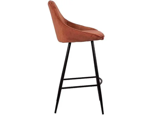 Set Van 2 Barkrukken - Fluweel - Terracotta - Masurie