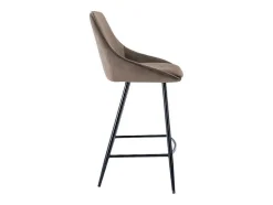 Set Van 2 Barkrukken Masurie - Fluweel - Taupe