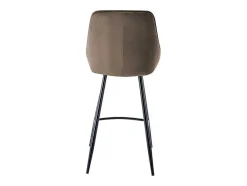 Set Van 2 Barkrukken Masurie - Fluweel - Taupe