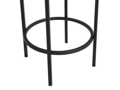 Set Van 2 Bloembakken Op Poot Van Metaal - D25 X H61 Cm En D30 X H77 Cm - Goudkleurig En Zwart - Naba