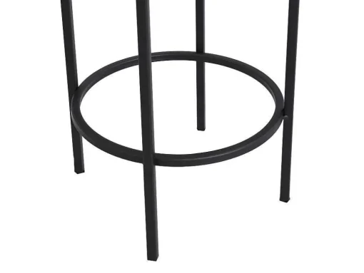 Set Van 2 Bloembakken Op Poot Van Metaal - D25 X H61 Cm En D30 X H77 Cm - Goudkleurig En Zwart - Naba