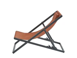 Set Van 2 Chileense Ligstoelen Van Aluminium - Terracotta - Anilio Van Mylia