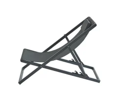 Set Van 2 Chileense Ligstoelen Van Aluminium - Antraciet - Anilio Van Mylia