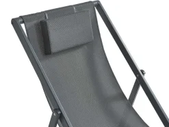 Set Van 2 Chileense Ligstoelen Van Aluminium - Antraciet - Anilio Van Mylia