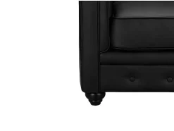 Set Van 2 Fauteuils Chesterfield Van Kunstleer - Wit