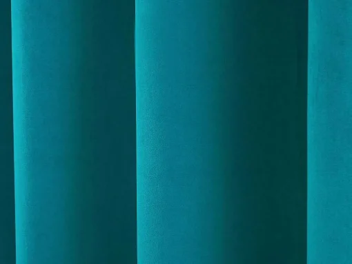 Set Van 2 Fluwelen Gordijnen - 140 X 260 Cm - Blauw - Ahtari
