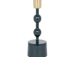 Set Van 2 Geemailleerde Aluminium Kandelaars - H.26,5 Cm En H.22 Cm - Eend Blauw - Parina