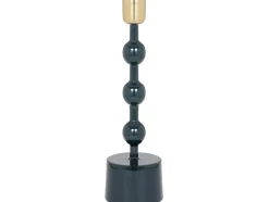 Set Van 2 Geemailleerde Aluminium Kandelaars - H.26,5 Cm En H.22 Cm - Eend Blauw - Parina