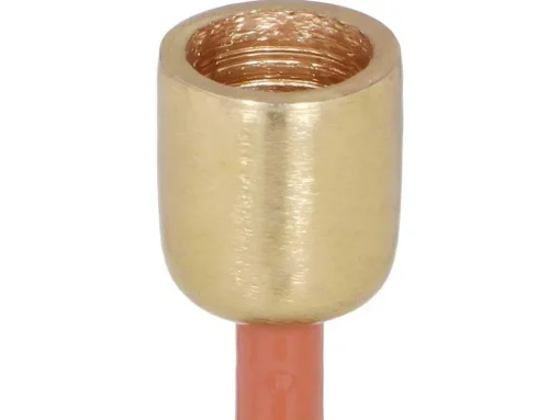 Set Van 2 Geemailleerde Aluminium Kandelaars - H.26,5 Cm En H.22 Cm - Terracotta - Parina