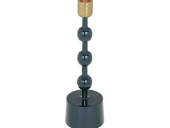 Set Van 2 Geemailleerde Aluminium Kandelaars - H.26,5 Cm En H.22 Cm - Eend Blauw - Parina