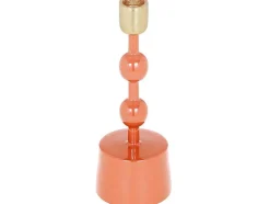 Set Van 2 Geemailleerde Aluminium Kandelaars - H.26,5 Cm En H.22 Cm - Terracotta - Parina