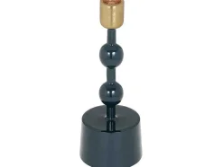 Set Van 2 Geemailleerde Aluminium Kandelaars - H.26,5 Cm En H.22 Cm - Eend Blauw - Parina