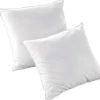 Set Van 2 Gerecyclede Hoofdkussens 60 X 60 Cm Van Dreamea - 100% Microvezel Hoes - Rosa