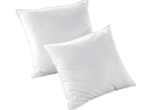 Set Van 2 Gerecyclede Hoofdkussens 60 X 60 Cm Van Dreamea - 100% Microvezel Hoes - Rosa