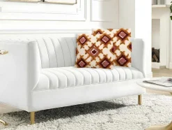 Set Van 2 Getufte En Bedrukte Kussens - 45 X 45 Cm - Katoen - Meerdere Kleuren - Magna