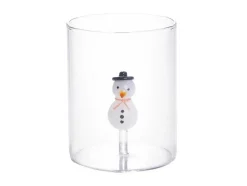 Set Van 4 Glazen Met Kerstmotieven - O7,5 X H9,5 Cm - Scopa