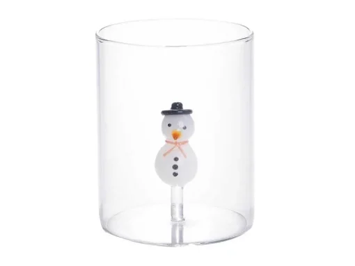 Set Van 4 Glazen Met Kerstmotieven - O7,5 X H9,5 Cm - Scopa