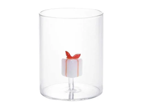 Set Van 4 Glazen Met Kerstmotieven - O7,5 X H9,5 Cm - Scopa