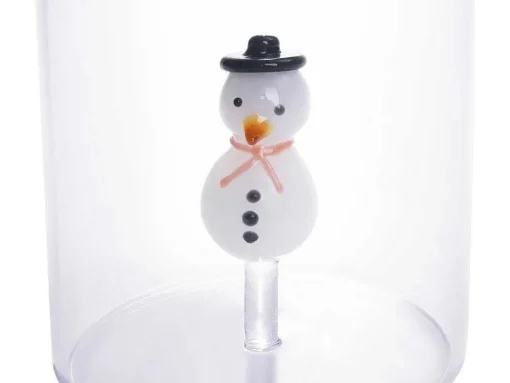 Set Van 4 Glazen Met Kerstmotieven - O7,5 X H9,5 Cm - Scopa
