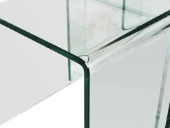 Set Van 3 Inschuifbare Bijzettafels Minka - Glas