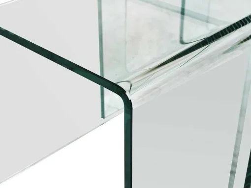Set Van 3 Inschuifbare Bijzettafels Minka - Glas