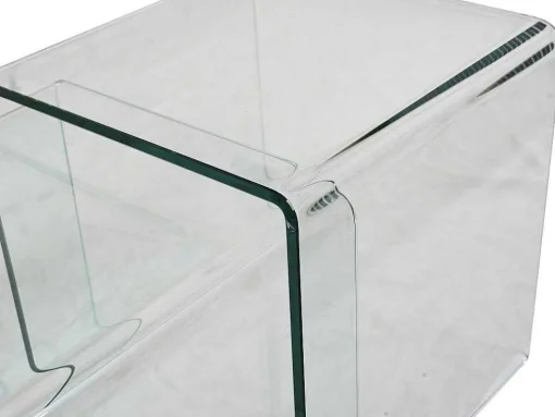 Set Van 3 Inschuifbare Bijzettafels Minka - Glas