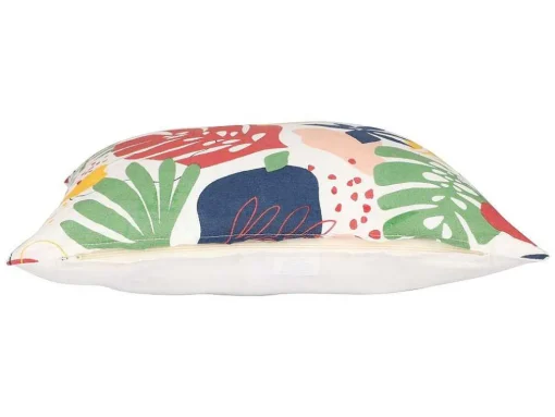 Set Van 2 Katoenen Kussens Met Bloemmotief - 45 X 45 Cm - Veelkleurig - Bariola