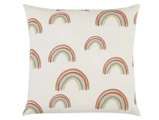 Set Van 2 Katoenen Regenboogkussens - 45 X 45 Cm - Veelkleurig - Archy