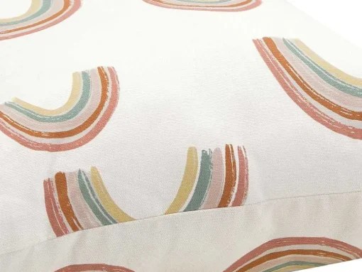 Set Van 2 Katoenen Regenboogkussens - 45 X 45 Cm - Veelkleurig - Archy