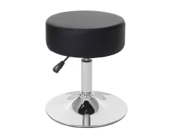 Set Van 2 Krukken Mcw-C22, Kunstleer, Zwart