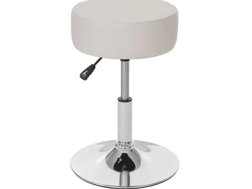 Set Van 2 Krukken Mcw-C22, Kunstleer, Creme