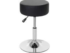 Set Van 2 Krukken Mcw-C22, Kunstleer, Zwart