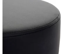 Set Van 2 Krukken Mcw-C22, Kunstleer, Zwart