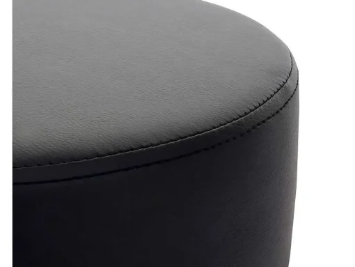 Set Van 2 Krukken Mcw-C22, Kunstleer, Zwart