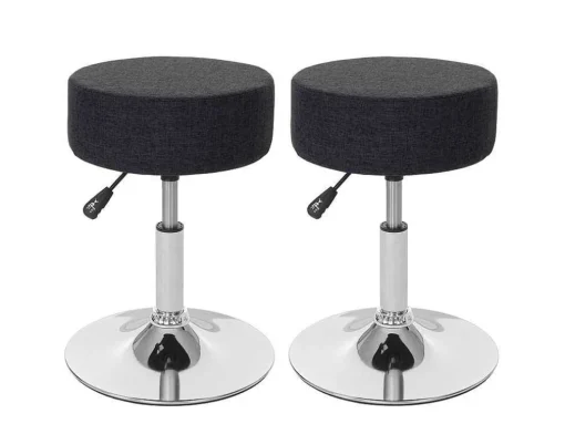 Set Van 2 Krukken Mcw-C22, Textiel, Donkergrijs