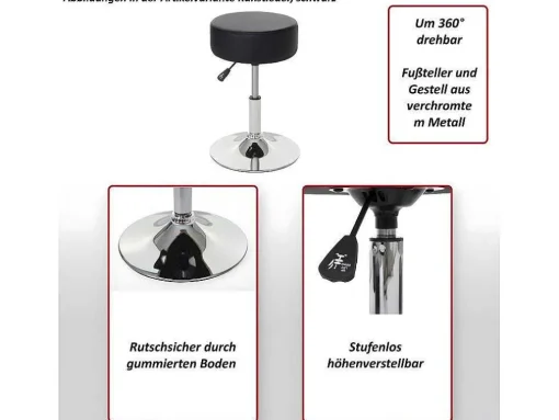 Set Van 2 Krukken Mcw-C22, Textiel, Grijs