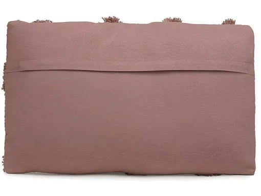 Set Van 2 Kussens 100% Getuft Katoen Jadel - 30 X 50 Cm - Oudroze