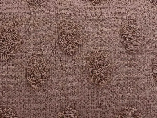 Set Van 2 Kussens 100% Getuft Katoen Jadel - 30 X 50 Cm - Oudroze