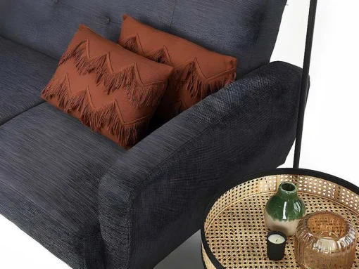 Set Van 2 Kussens 100% Katoen Met Franjes Bonel - 30 X 50 Cm - Terracotta